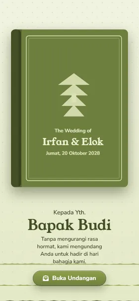 Sampul undangan Buku Hutan Pop-up