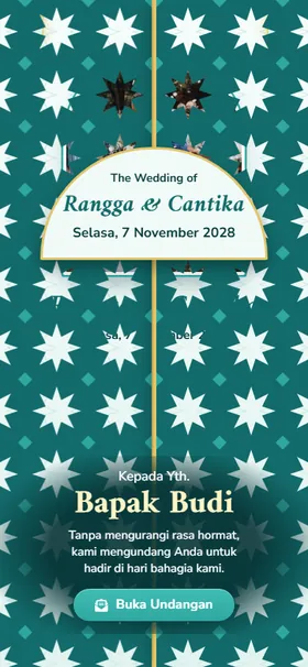 Sampul undangan Mashrabiya Tosca
