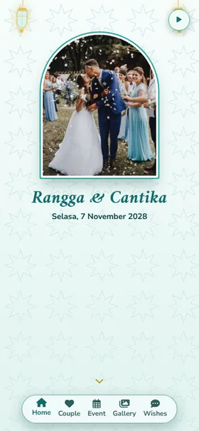 Tampilan awal undangan Mashrabiya Tosca