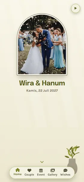Tampilan awal undangan Jalusi Zaitun