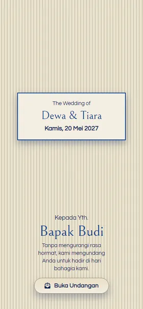 Sampul undangan Tenun Nila