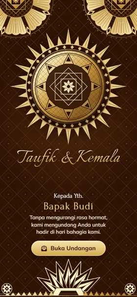 Mandala Foil Cokelat