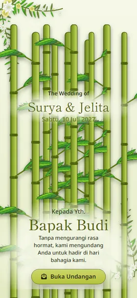 Sampul undangan Rumpun Bambu