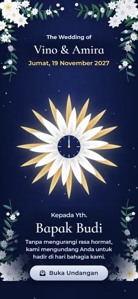 Sampul undangan Wijaya Kusuma Tengah Malam