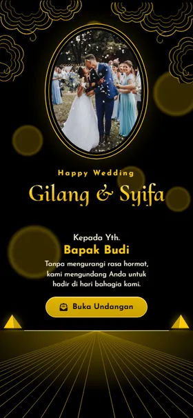 Sampul undangan Mega Mendung Emas