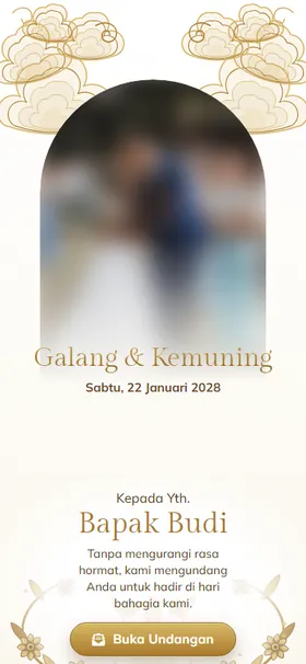 Sampul undangan Mendung Gading