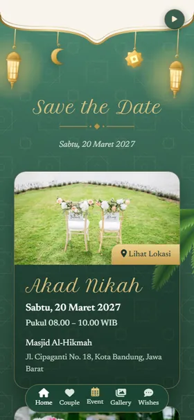 Detail acara undangan Lentera Zamrud