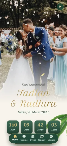 Tampilan awal undangan Lentera Zamrud