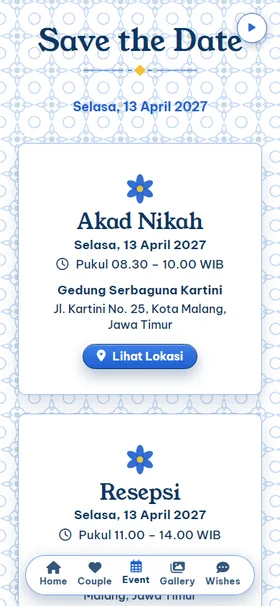 Detail acara undangan Kincir Delft