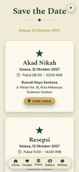 Detail acara undangan Kompas Rimba